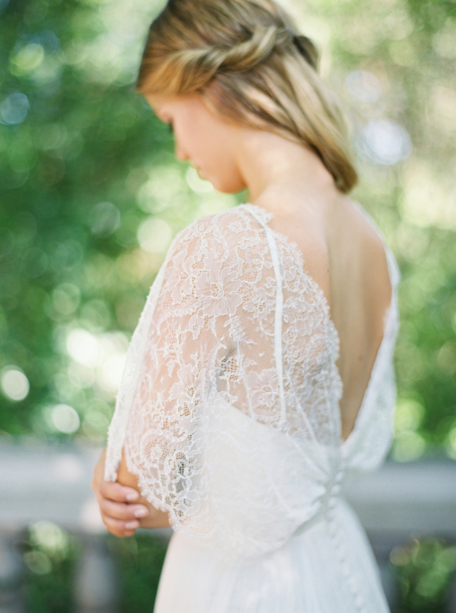 Lace Flutter Sleeve Gown - Elizabeth Anne Designs: The Wedding Blog