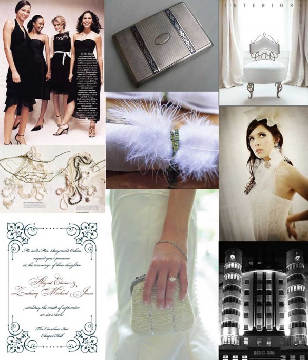 Black-White-Gray-Art-Deco-Wedding-Inspiration-Board