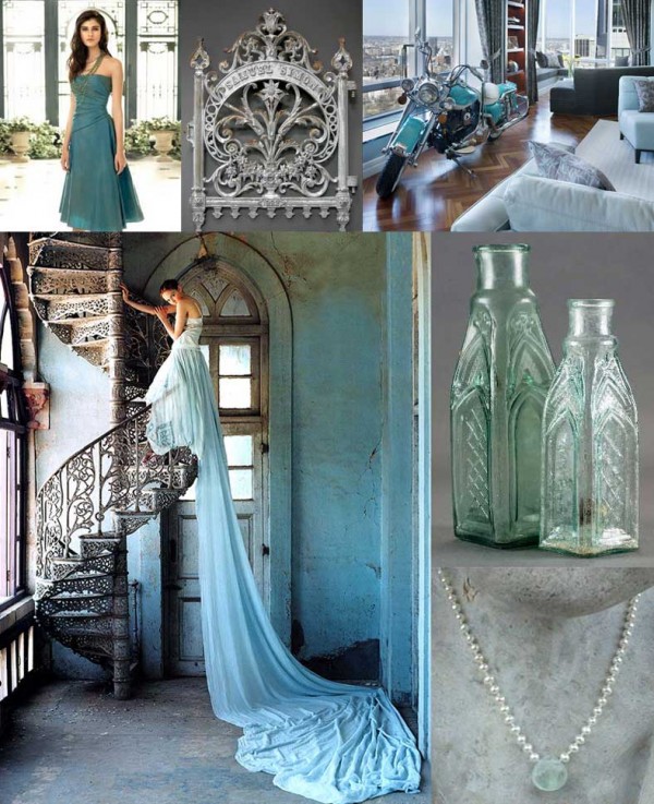 Turquoise-Gray-Modern-Wedding-Inspiration-Board