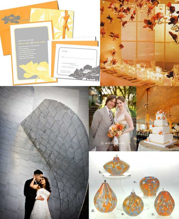 Modern-Orange-Gray-Wedding-Inspiration