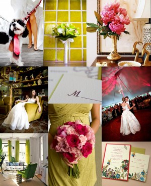 Raspberry-Chartreuse-Wedding-Inspiration-Board