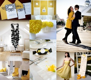 Black-White-Yellow-Wedding-Inspiration-Board