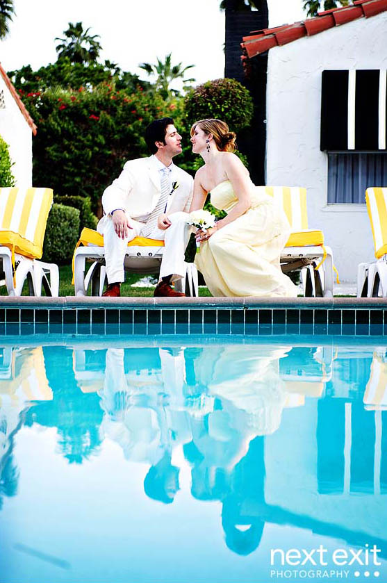 viceroy palm springs pool wedding