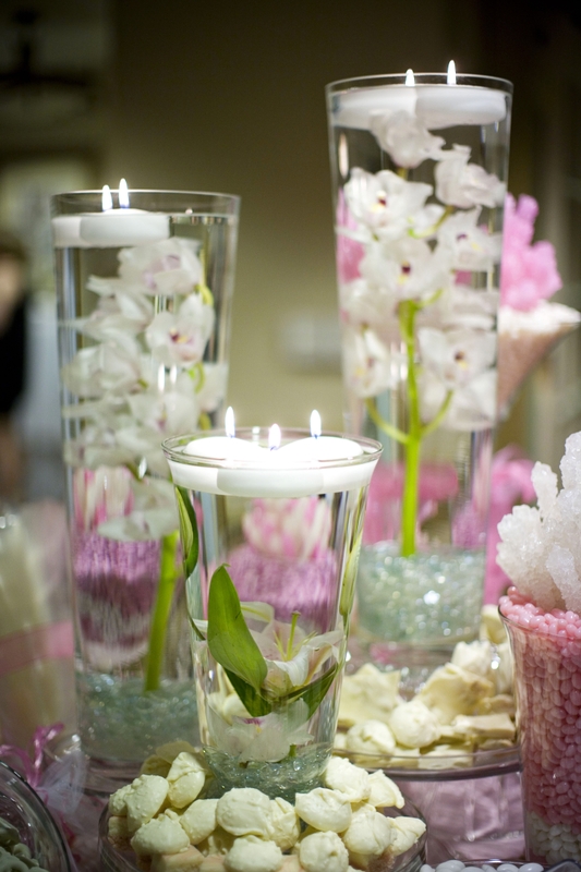 candy buffet floral