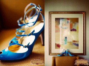 Electric Blue Bridal Shoes