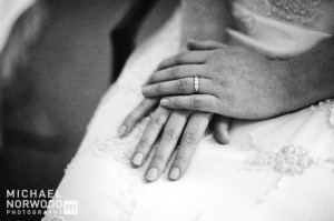 black and white film wedding photography