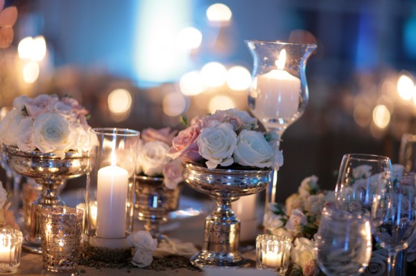 mercury-glass-and-roses-centerpieces