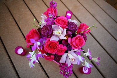 pink-and-purple-centerpiece