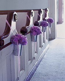 purple-flowers-galvanized-pail-church-decor