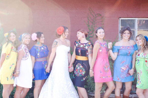 Mexican Peasant Bridesmaids Dresses