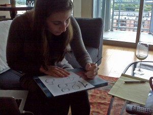 Mer practicing number writing
