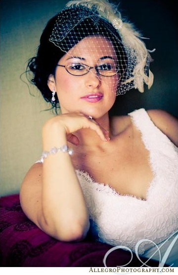 bride-with-glasses-birdcage-veil