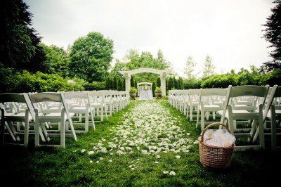 garden-wedding-ceremony-flower-petal-aisle