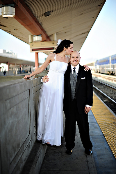 bride-groom-train-station
