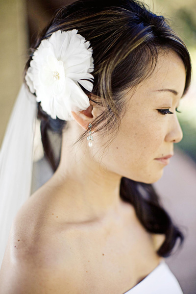 Bride White Hair Flower