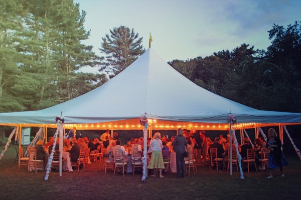 Reception Tent Farmhouse Wedding