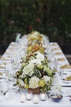 rustic-green-and-brown-centerpieces