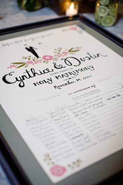signed-poster-wedding-guestbook