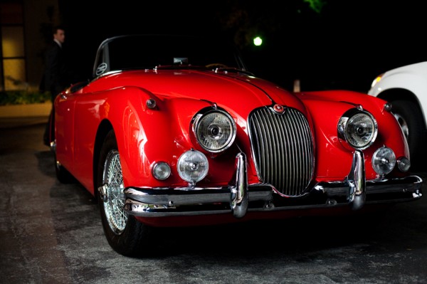 Wedding Getaway Car Red Jaguar - Copyright A Bryan Photo - No unauthorized use without written permission