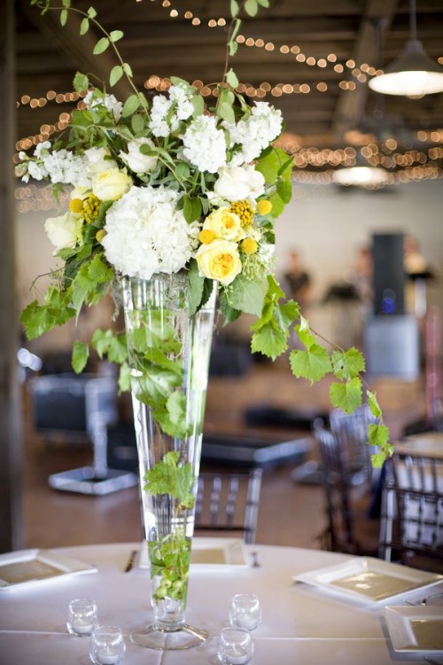white-yellow-green-tall-centerpieces