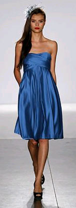 blue-strapless-bridesmaids-dress