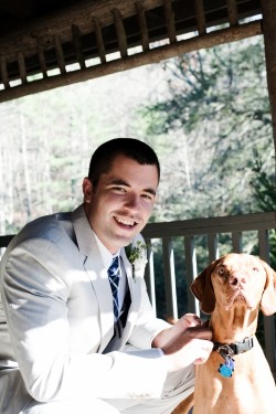 groom-with-dog