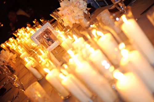 pillar-candle-clustered-centerpieces