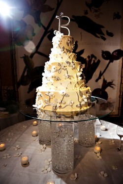 yellow-and-gray-wedding-cake