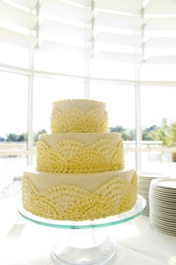 yellow-wedding-cake-with-scallop-icing