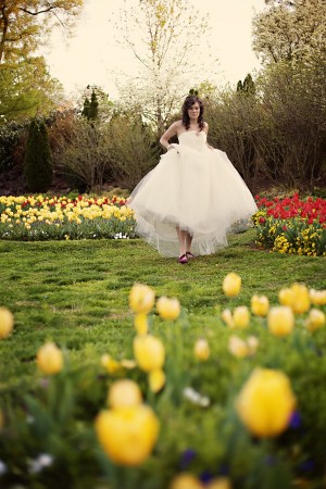 Bride-in-Tulips