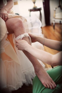 Bride in Wedding Garter
