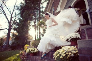 Classic-Bride-in-Blue-Shoes