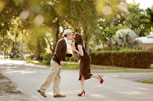 Old Hollywood Glamour Engagement Session-08