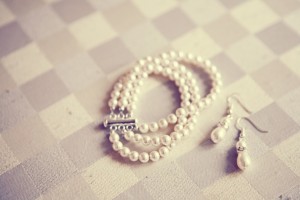 Pearl Bracelet and Earrings