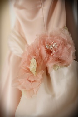 Pink Wedding Gown Detail