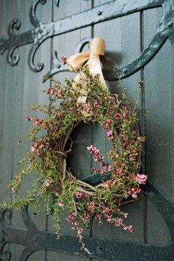 Pink and Green Vine Wreath