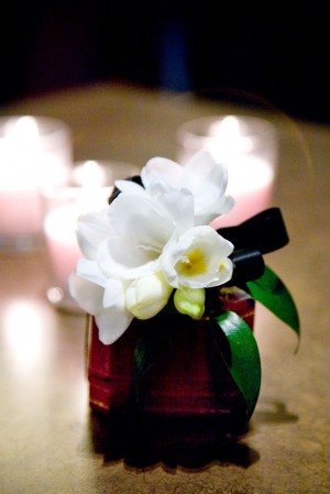 Small Gardenia Wedding Centerpiece