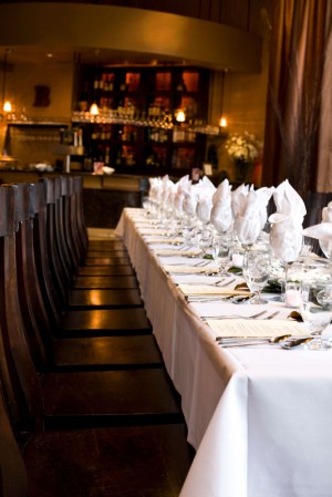 Small Restaurant Wedding Reception