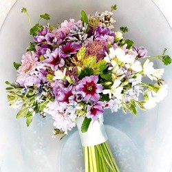 Summery Purple Blue and White Bouquet
