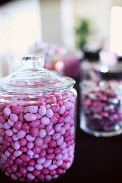Wedding Candy Buffet Pink M&Ms