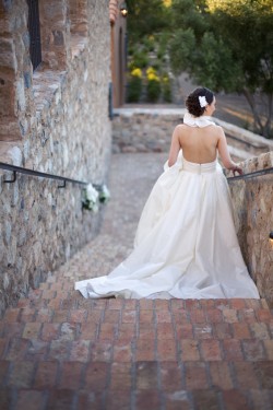 Bride in Amsale Dress