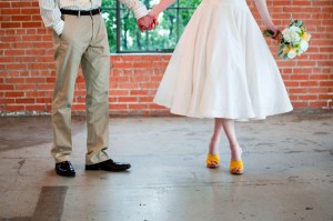 Bride in Yellow Shoes