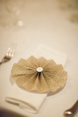 DIY Pinwheels Wedding Place Setting Decor