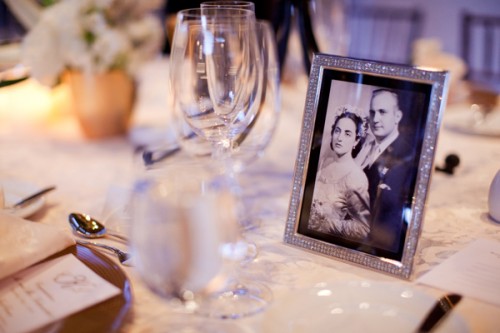 Picture Frame Wedding Centerpiece