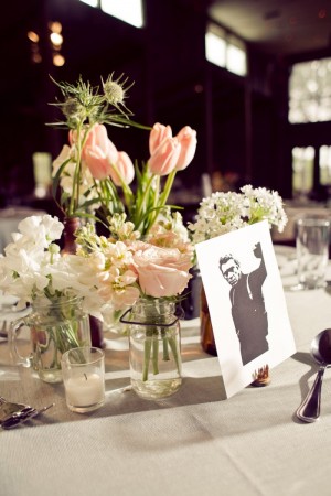 Pink and White Spring Centerpieces Wedding Ideas