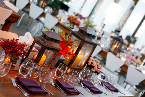 Red and Purple Centerpiece Ideas