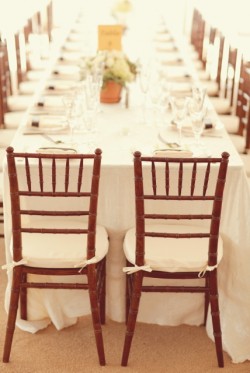 Brown and White Wedding Reception