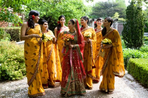 Colorful Indian Bridesmaids