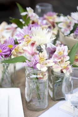 Colorful Spring Centerpieces