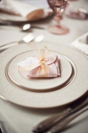 Cookie Wrapped in Decorative Paper Wedding Favor Ideas